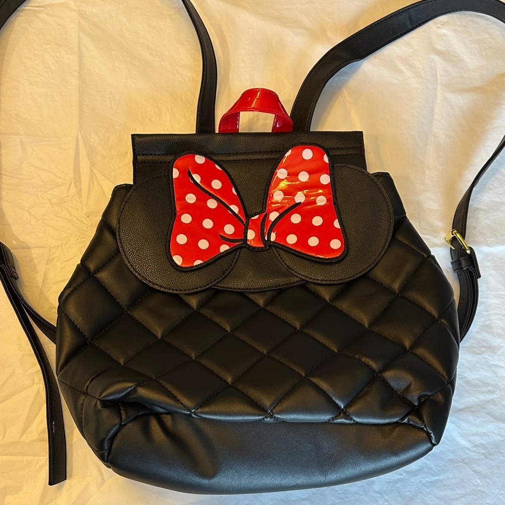 Disney Minnie Mouse black quilted backpack by Danielle Nicole